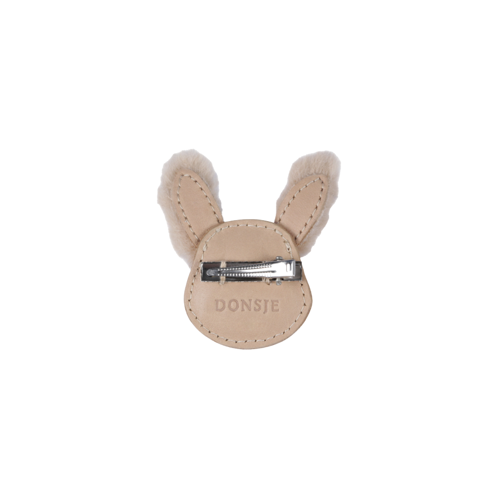 Josy Exclusive Hairclip | Fluffy Bunny | Light Rust Leather