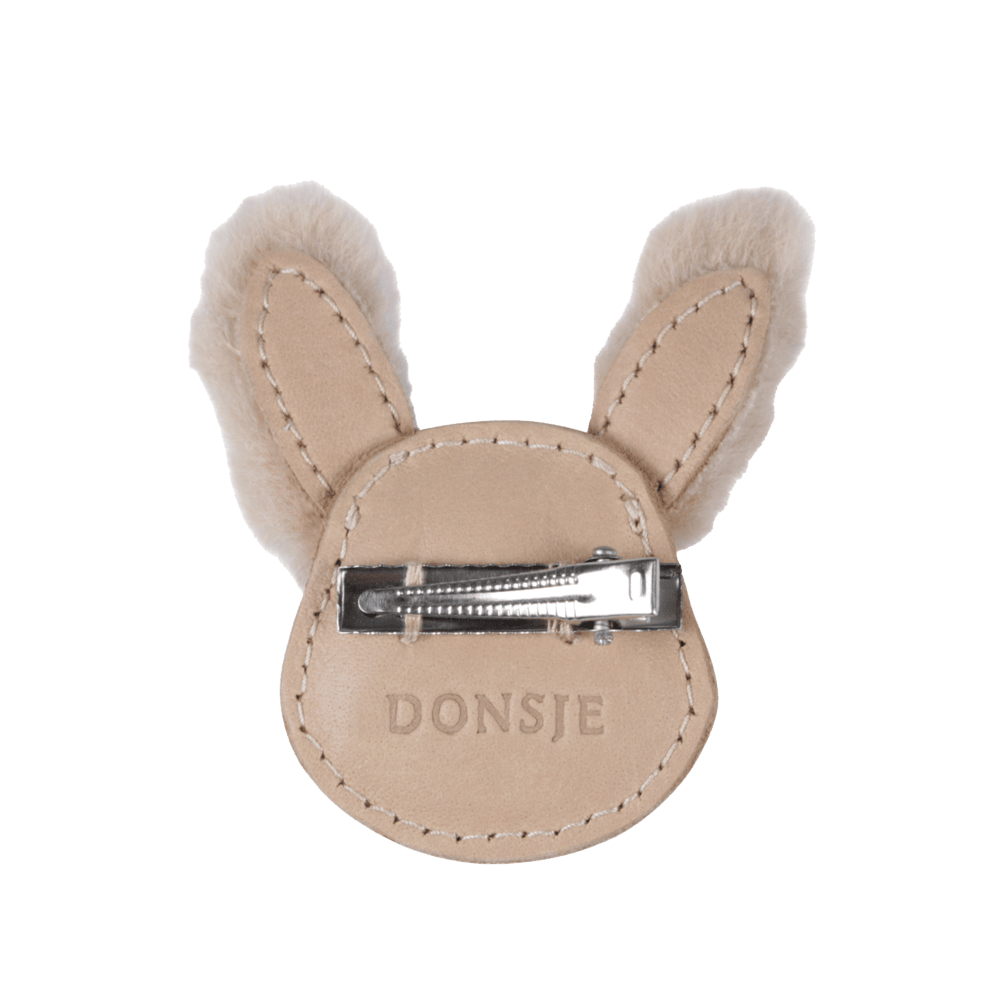 Josy Exclusive Hairclip | Fluffy Bunny | Light Rust Leather