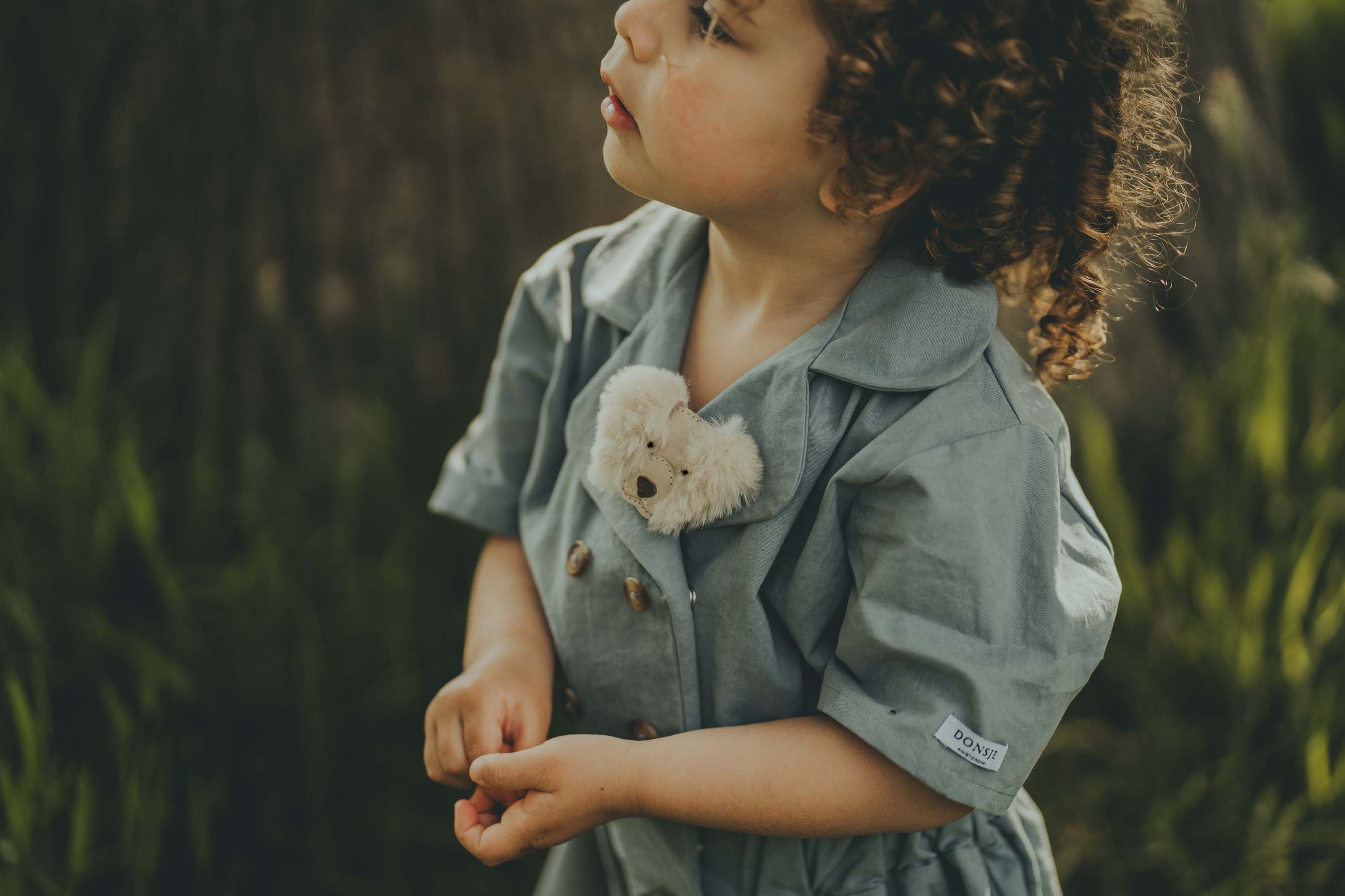 Josy Exclusive Hairclip | Golden Retriever | Ivory Classic Leather