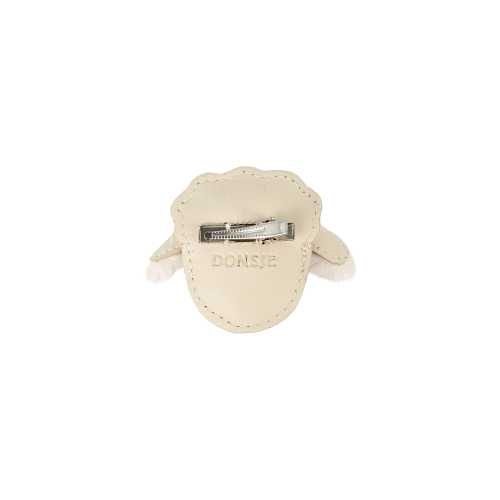 Josy Exclusive Hairclip | Lammy | Cream Leather