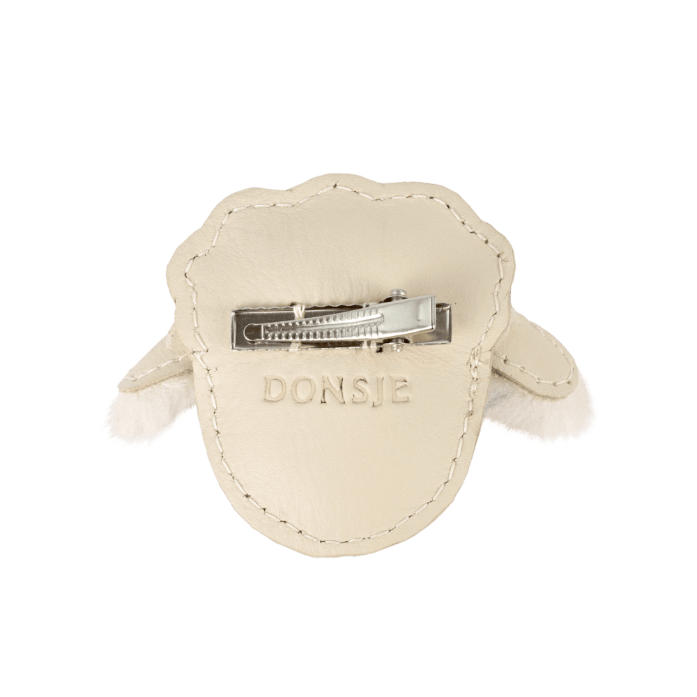 Josy Exclusive Hairclip | Lammy | Cream Leather