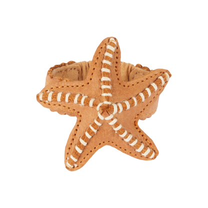 Zaza Bracelet | Starfish | Toast Grain Leather