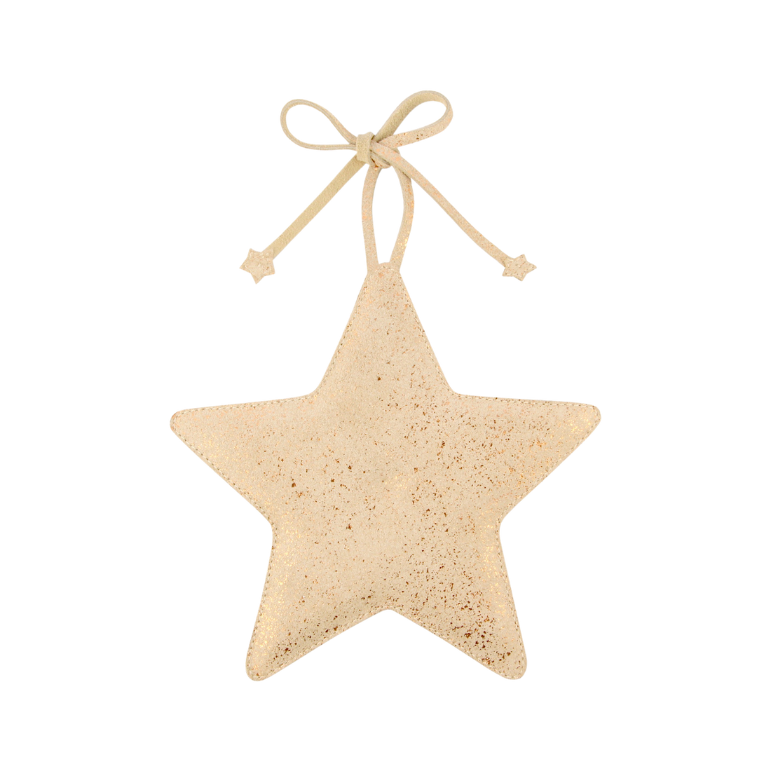 Lappy Cradle Hanger | Star | Cream Metallic Suede