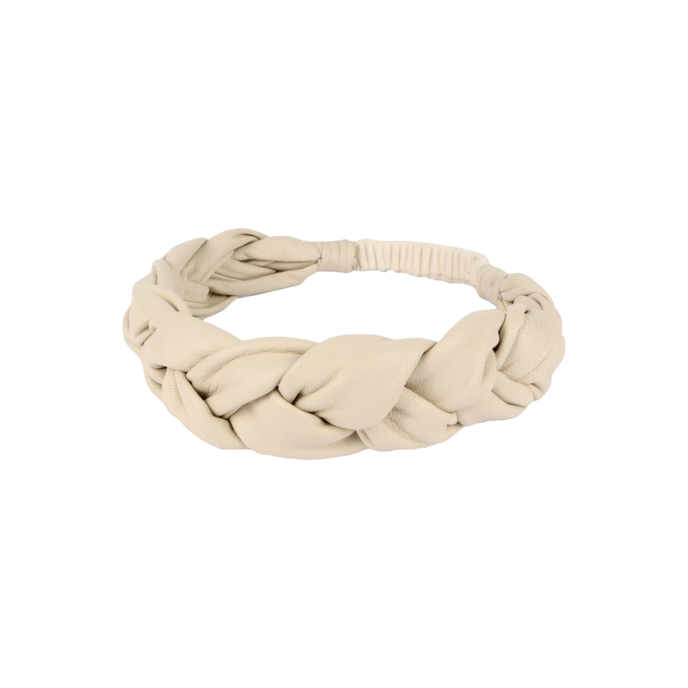 Senzay Headband | Cream Sheep Leather