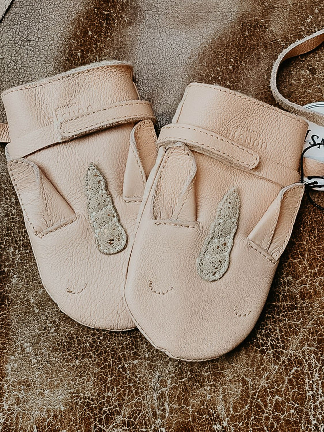 Kapi Special Mittens | Unicorn | Light Rose Leather