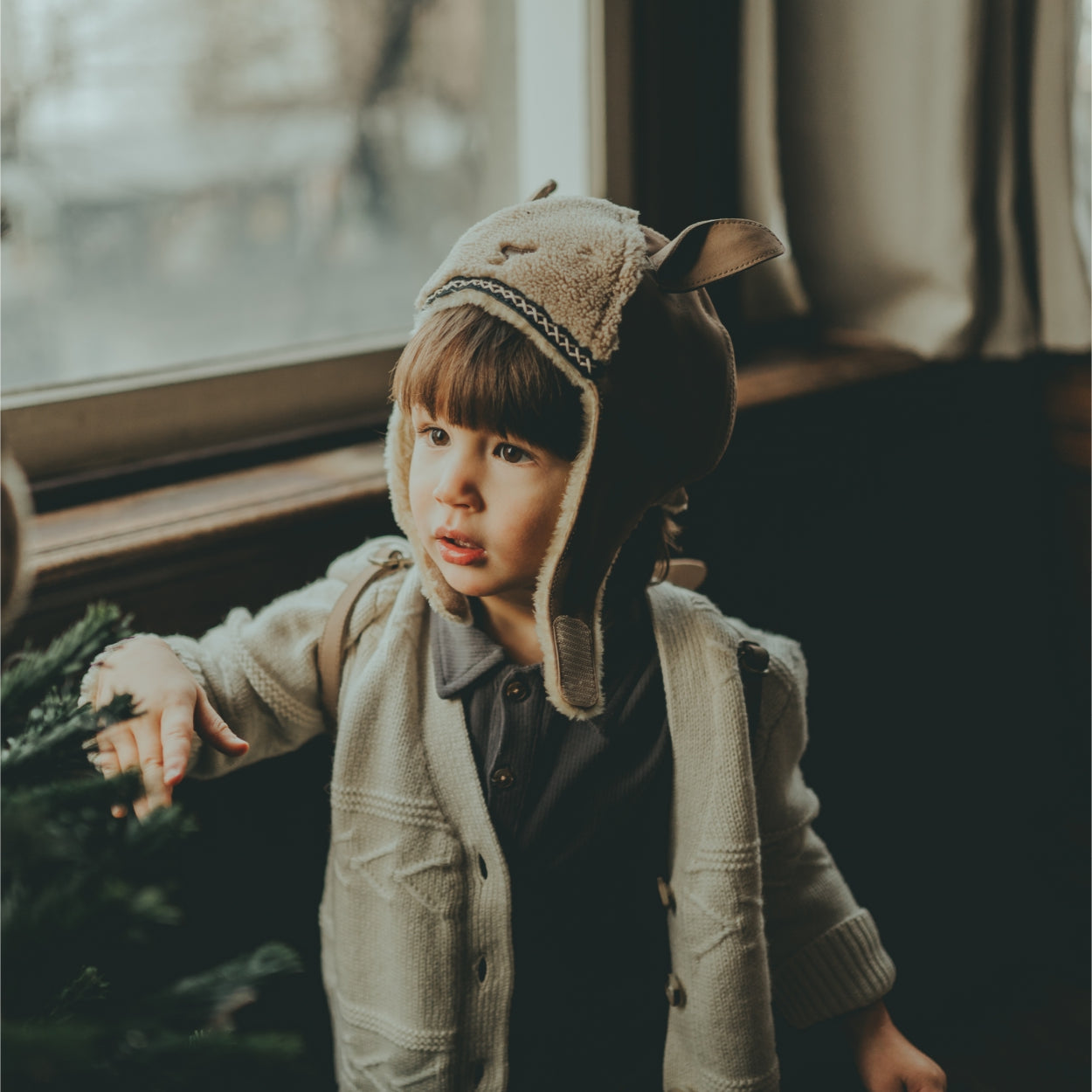 Kapi Exclusive Hat | Alpaca | Beige Curly Faux Fur