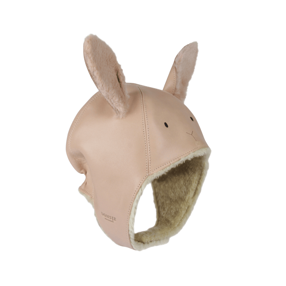 Kapi Exclusive Hat | Fluffy Bunny | Light Rust Leather