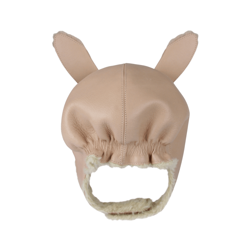 Kapi Exclusive Hat | Fluffy Bunny | Light Rust Leather