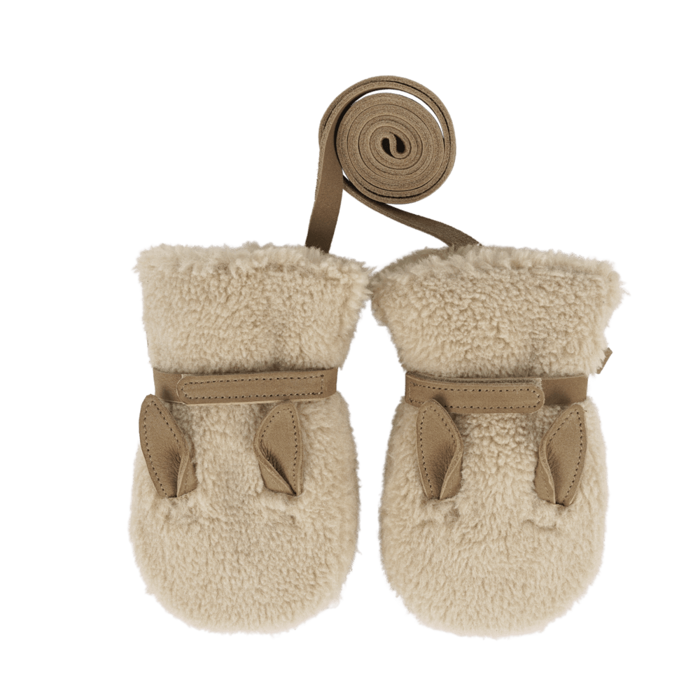 Richy Mittens | Alpaca | Beige Curly Faux Fur