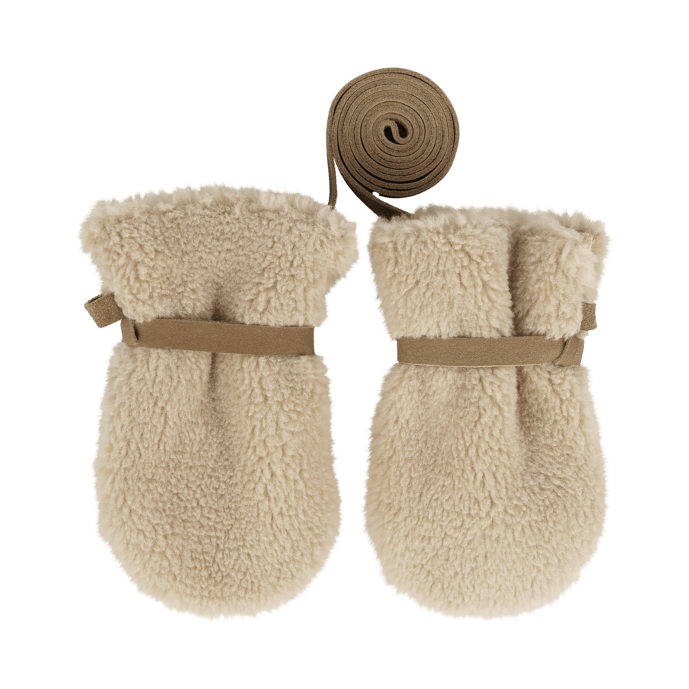 Richy Mittens | Alpaca | Beige Curly Faux Fur
