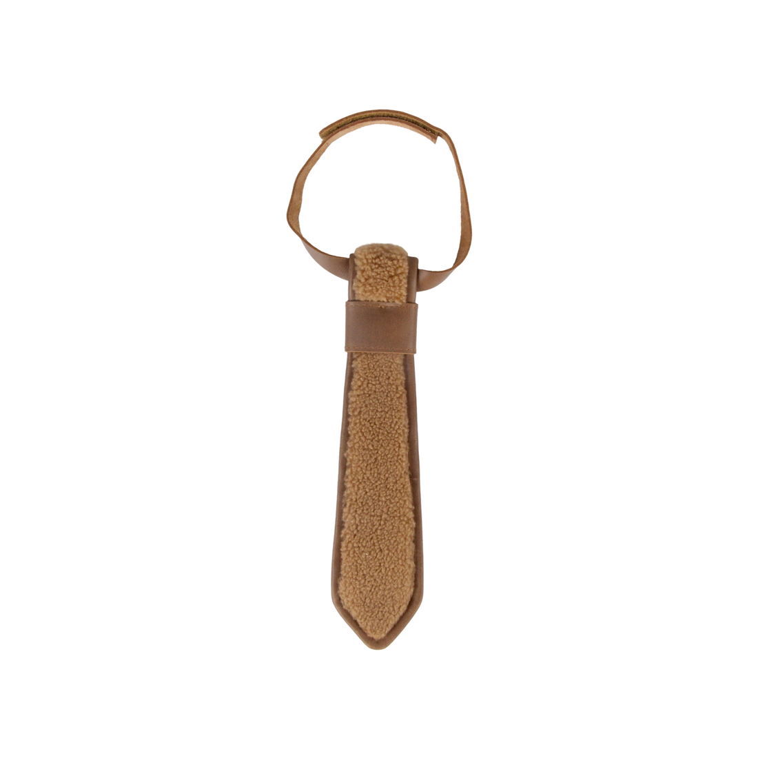 Qarnold Tie | Light Maple Curly Faux Fur