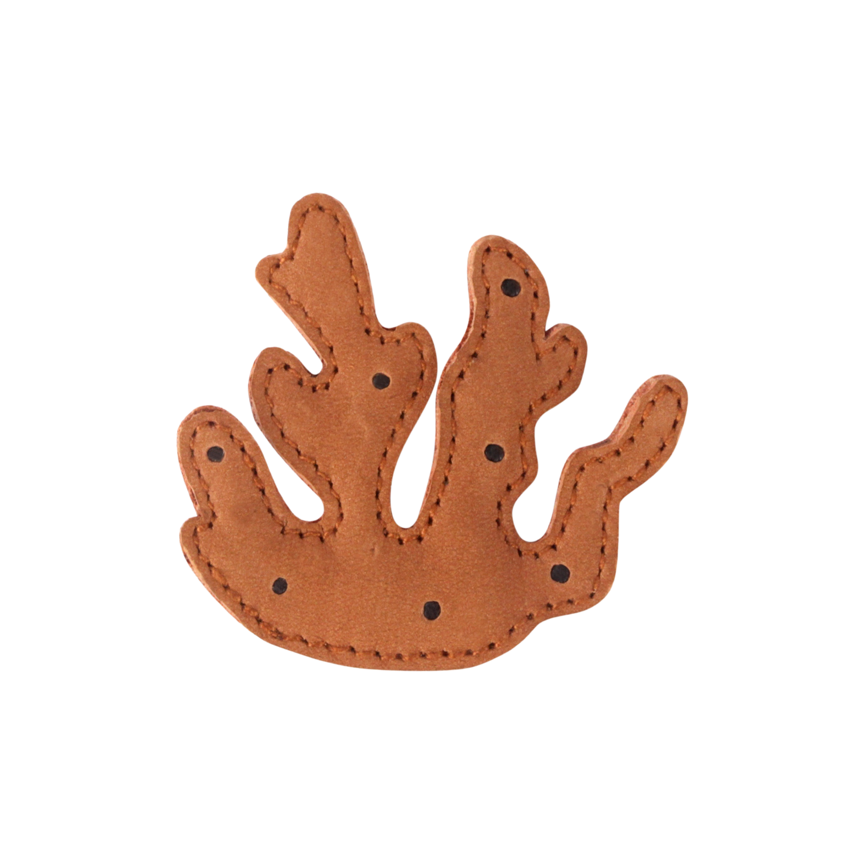 Gurt Hairclip | Coral | Walnut Nubuck