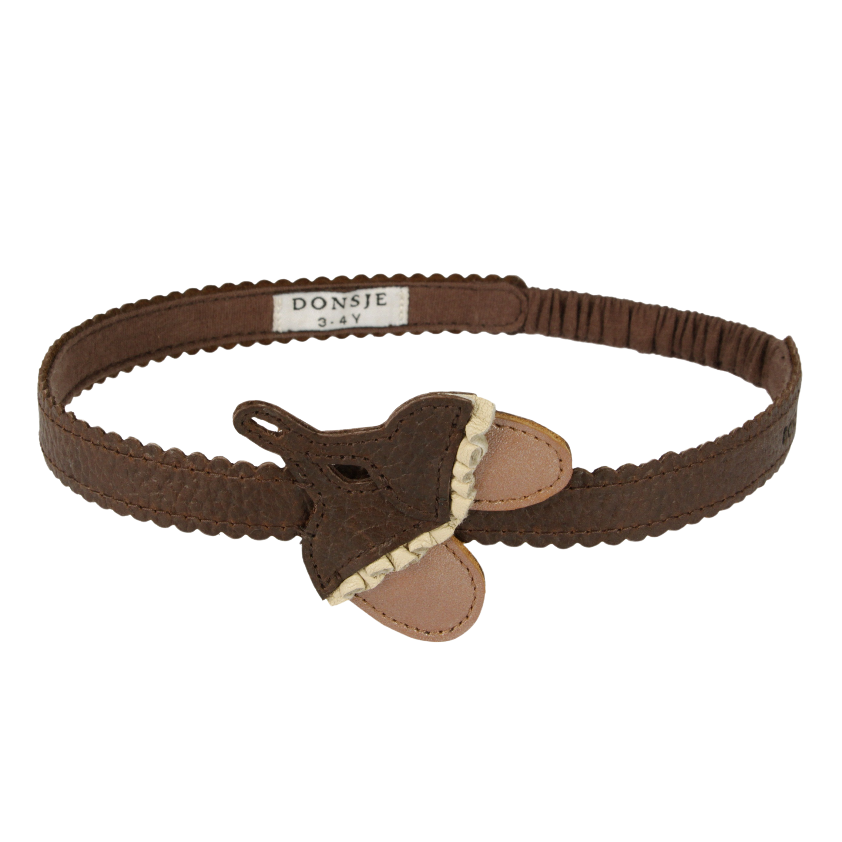 Wonda Headband | Acorn | Brown Grain Leather