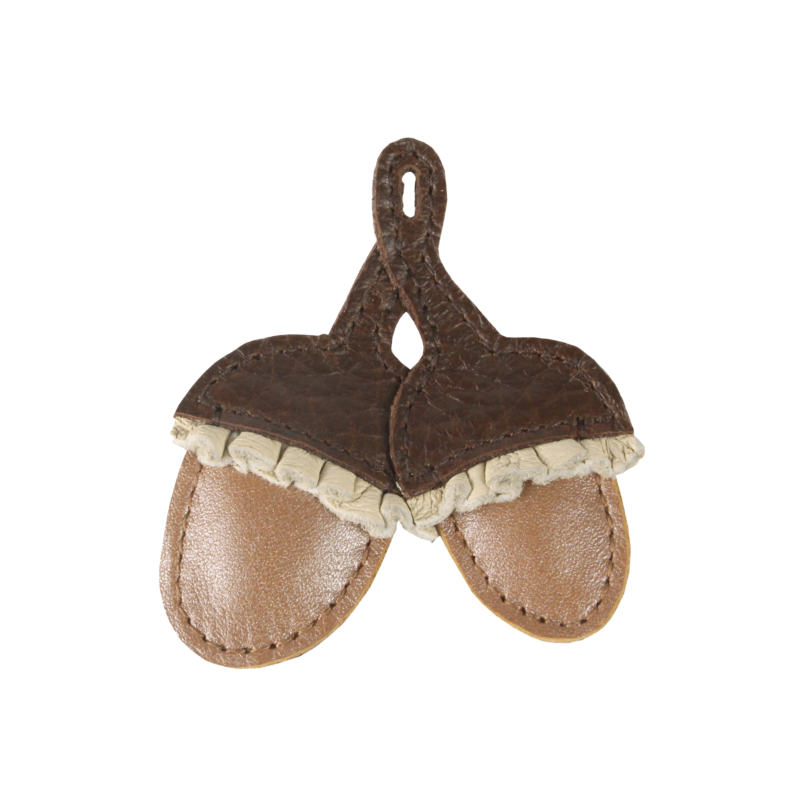 Wonda Hairclip | Acorn | Brown Grain Leather