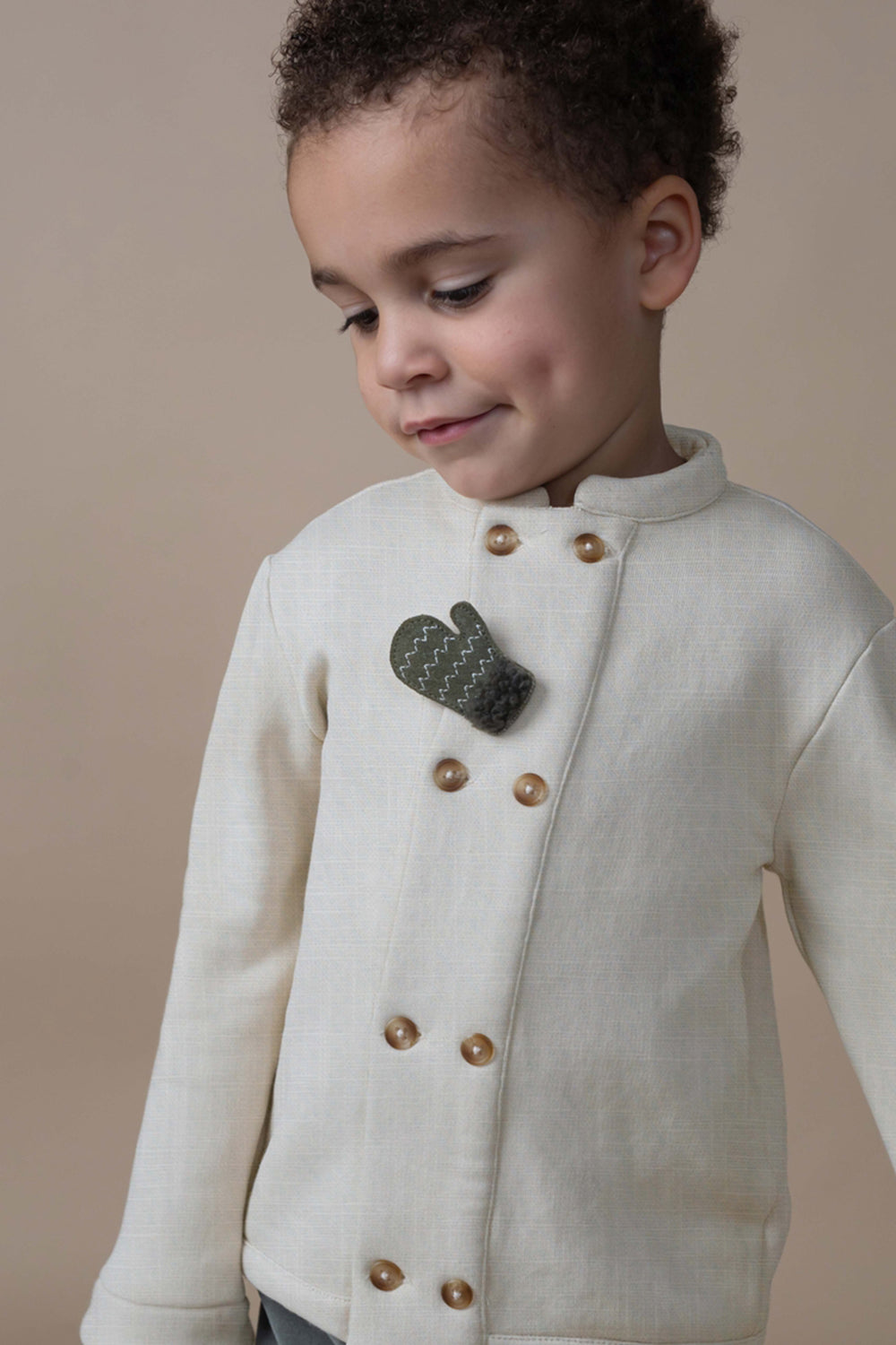 Wonda Hairclip | Mitten | Army Suede