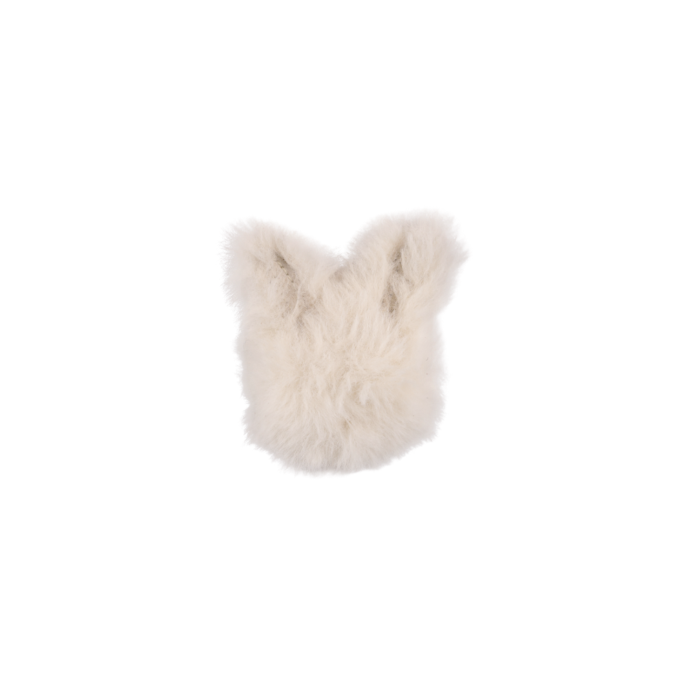 Ploto Hairclip | Snow Rabbit | Off White Soft Faux Fur