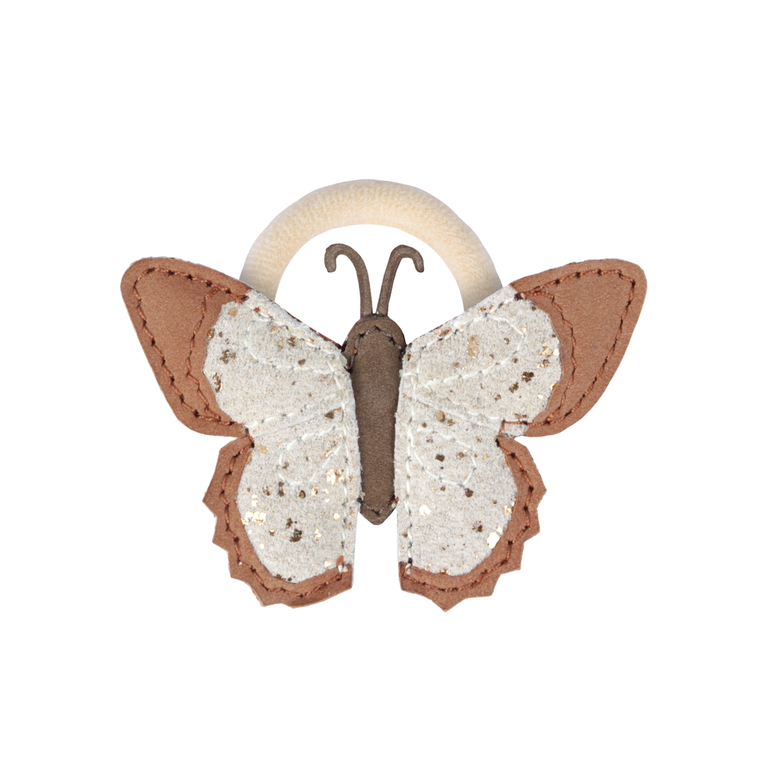 Zaza Sky Hair Tie | Papillon | Walnut Nubuck