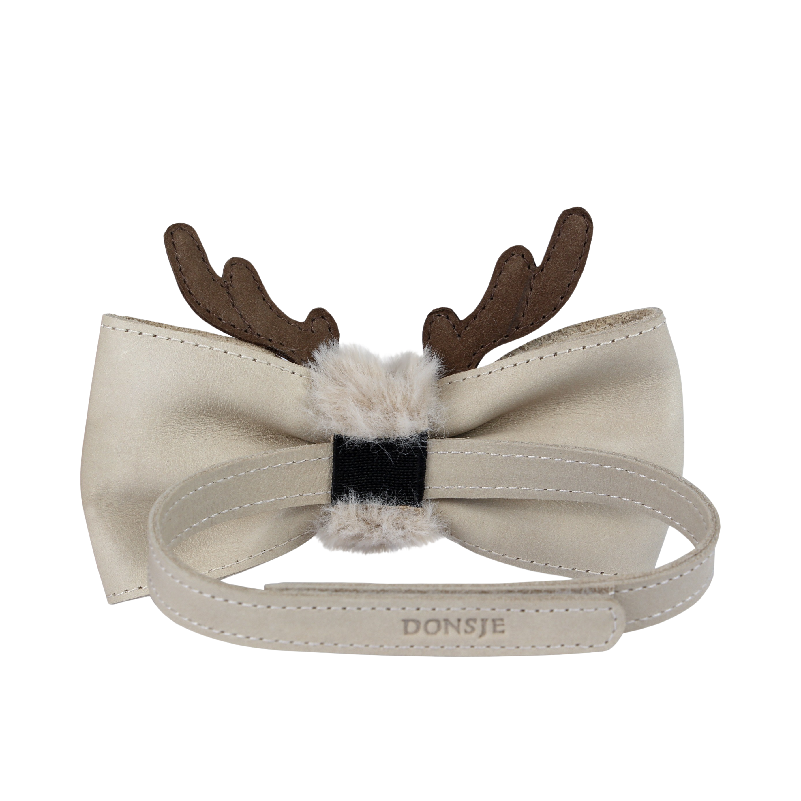 Renna Bow Tie | Reindeer | Ivory Classic Leather