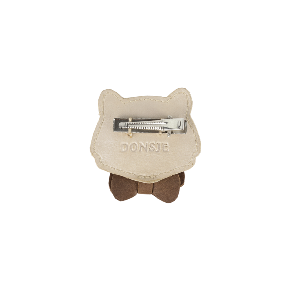Ceesie Clip | Cat | Powder Metallic Nubuck