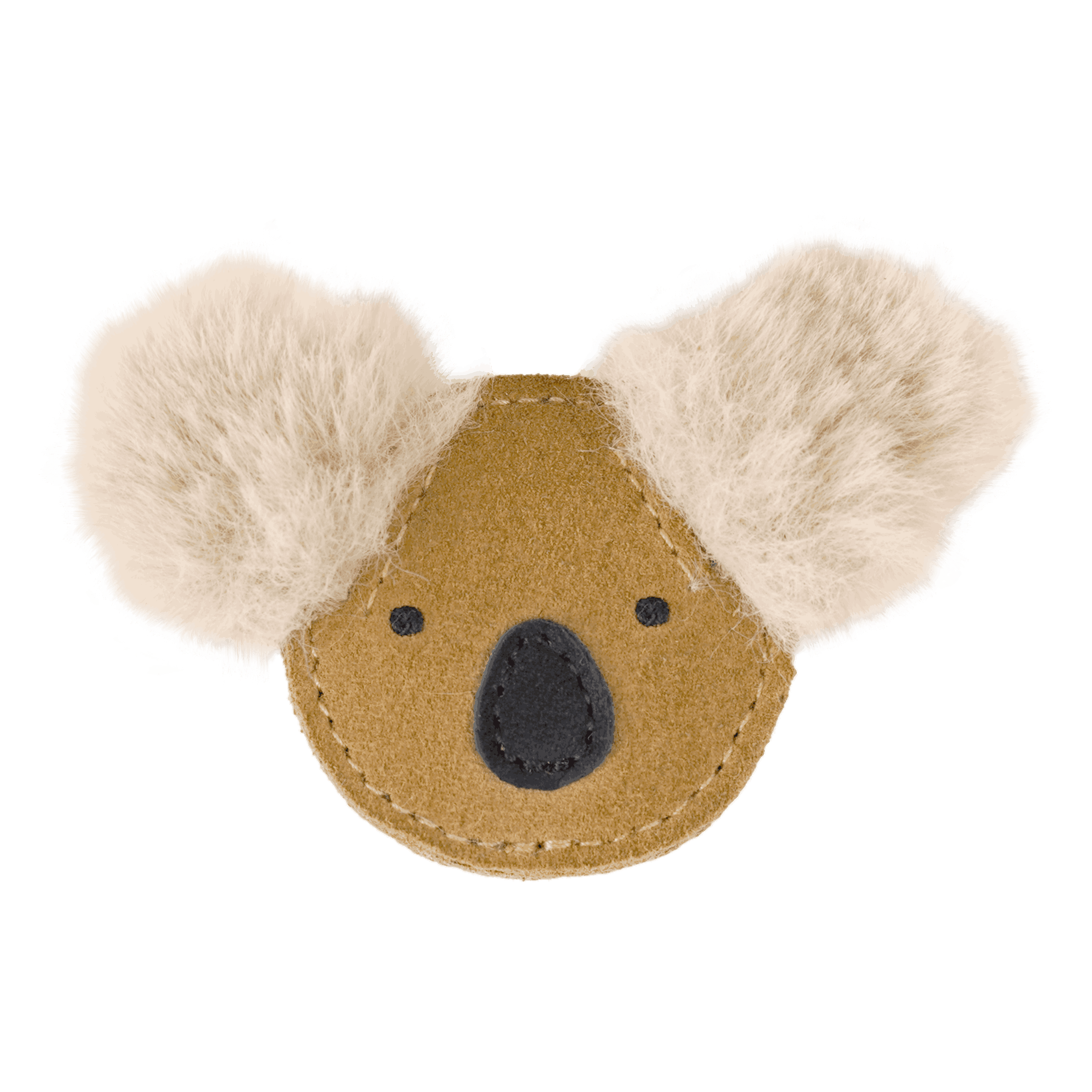 Pouty Clip | Fluffy Koala | Sand Suede