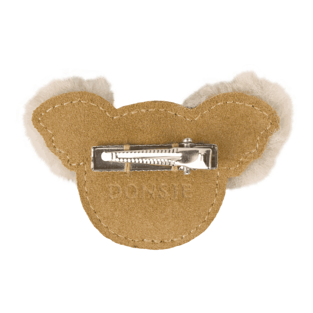 Pouty Clip | Fluffy Koala | Sand Suede