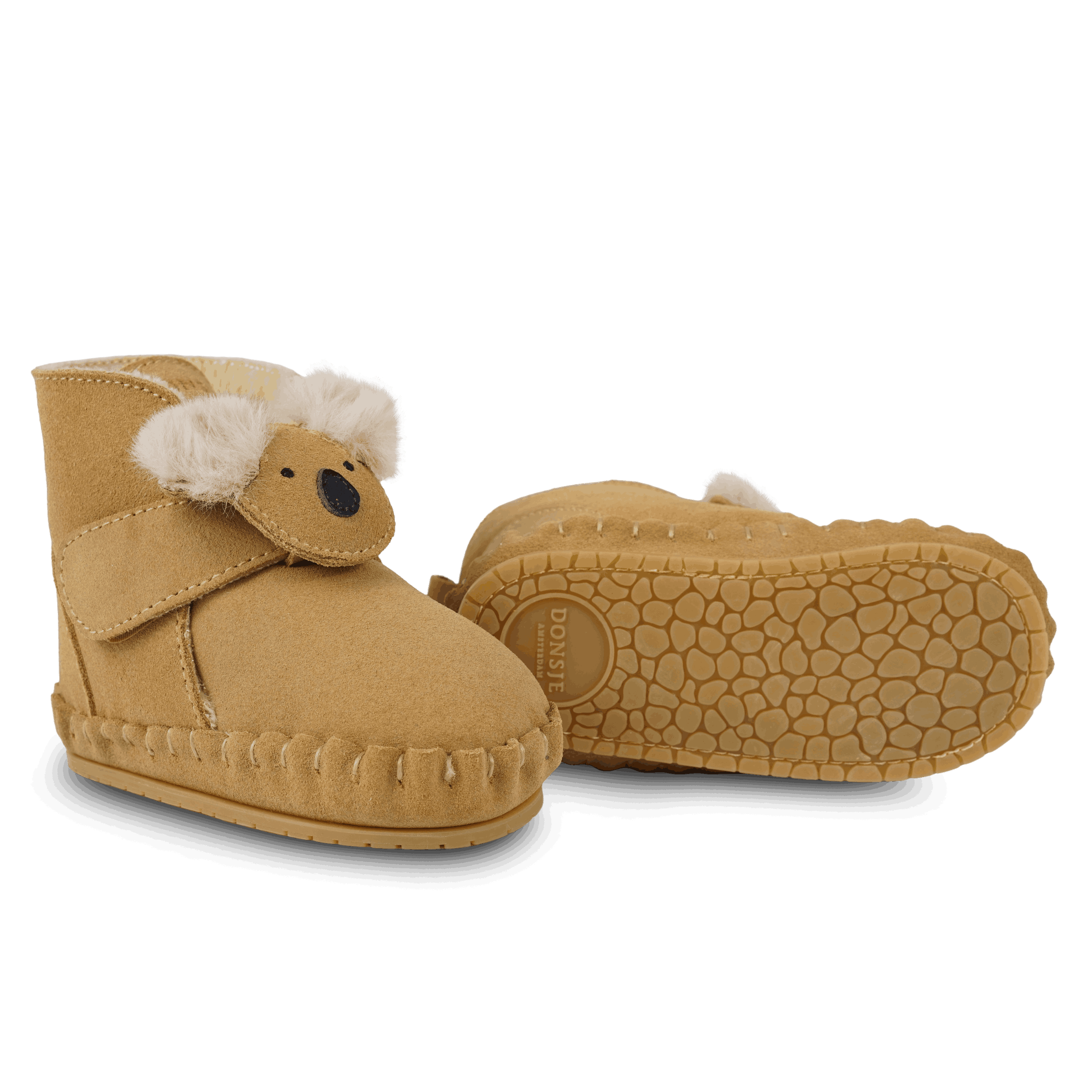 Pouty Booties | Fluffy Koala | Sand Suede