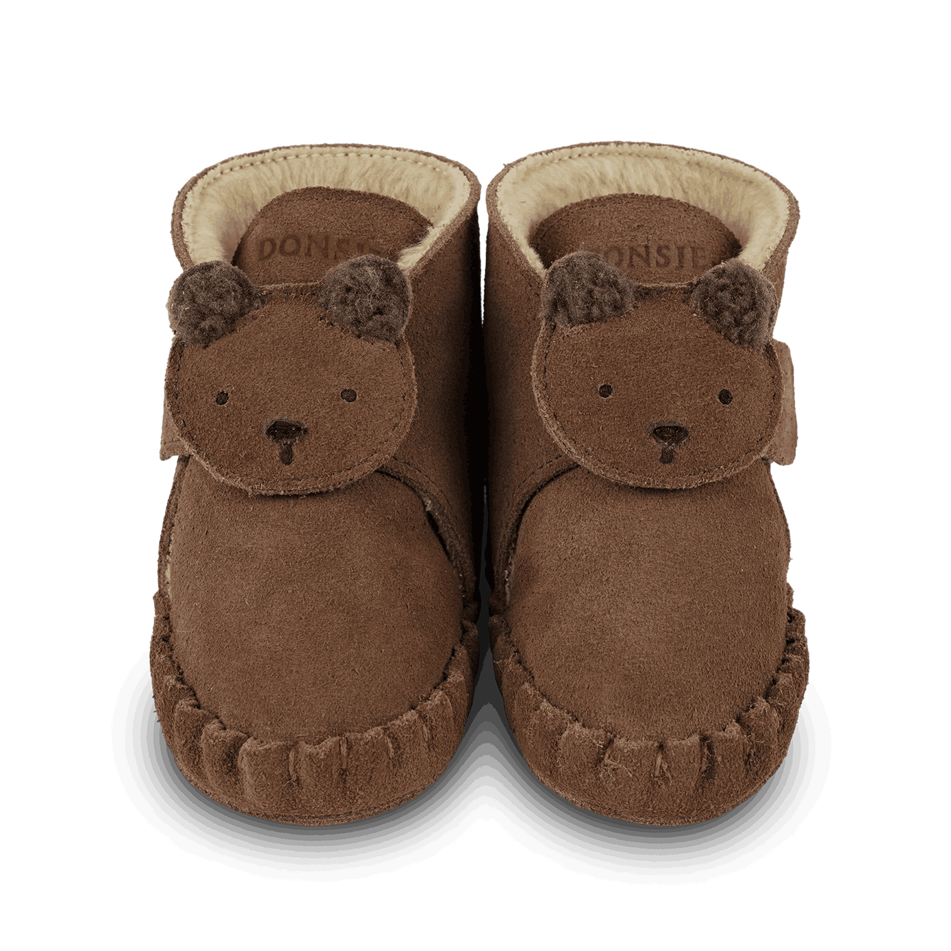 Pouty Booties | Fluffy Bear | Teddy Brown Suede