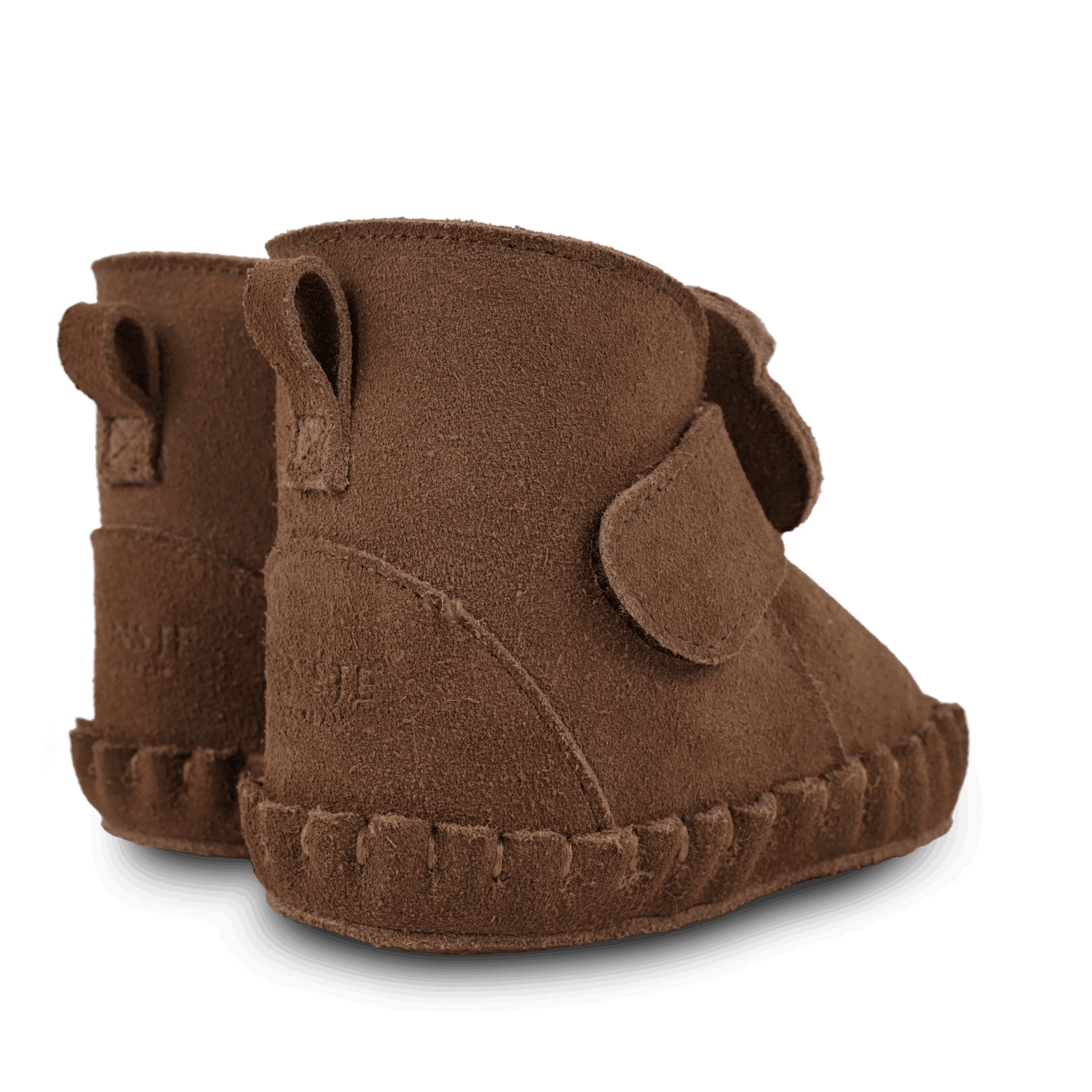 Pouty Booties | Fluffy Bear | Teddy Brown Suede