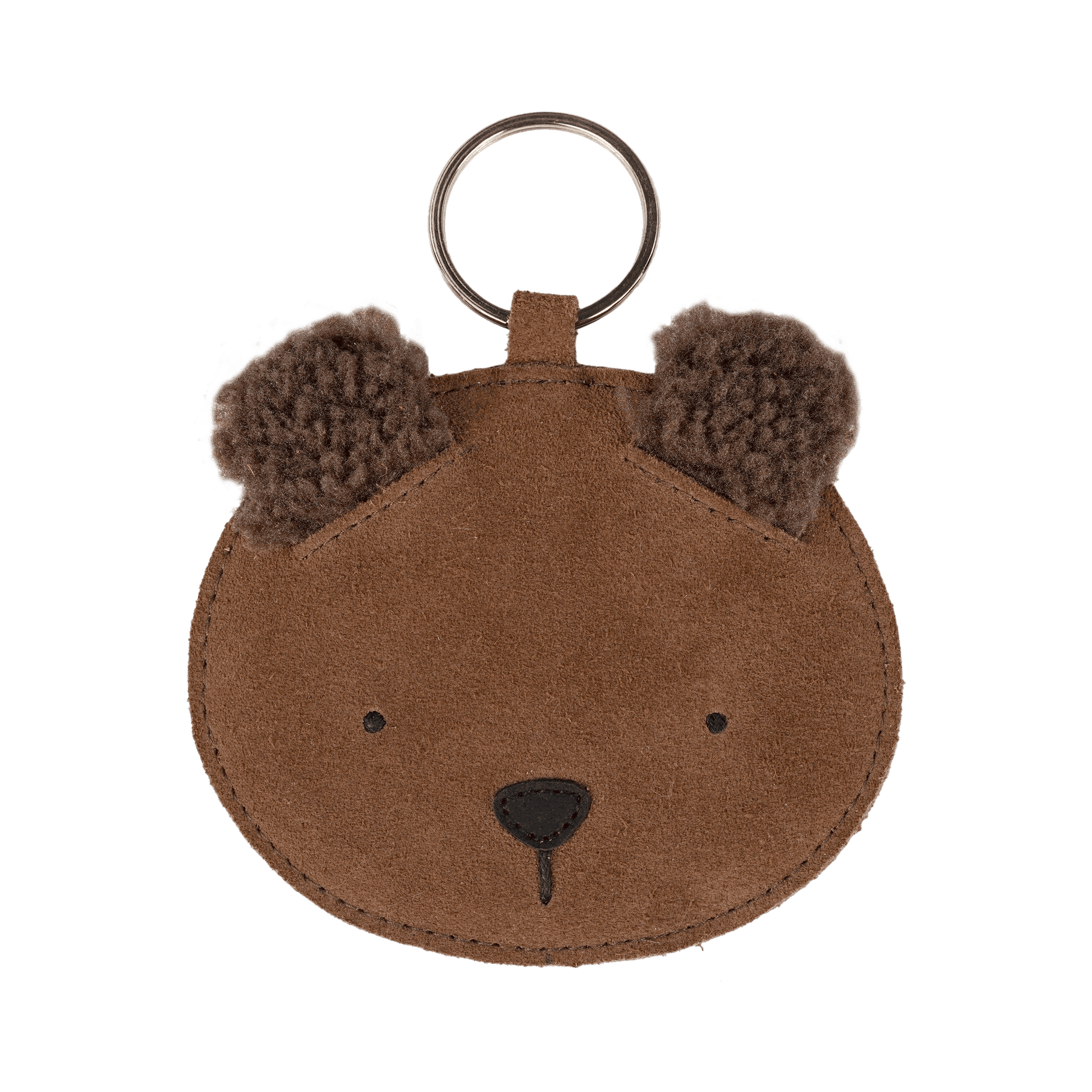Pouty Chain | Fluffy Bear | Teddy Brown Suede