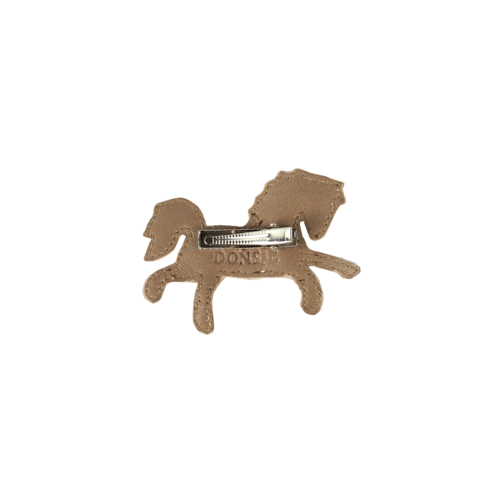 Chiem Clip | Pony | Truffle Metallic Nubuck
