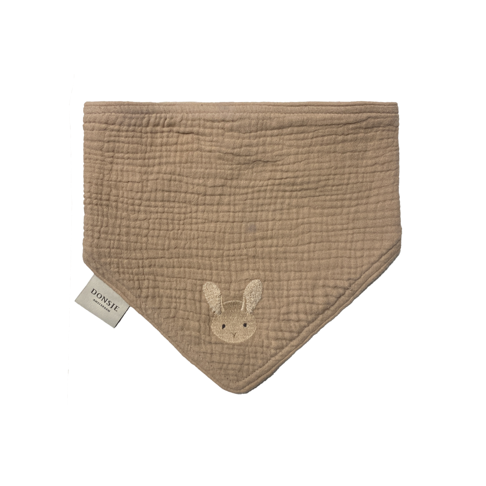 Bintje Bib | Fluffy Bunny | Rose Mocha