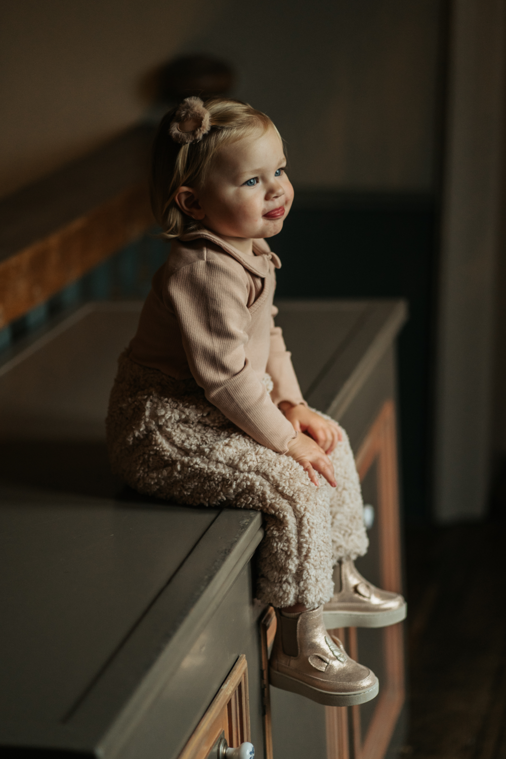 Linnie Trousers | Soft Taupe Teddy