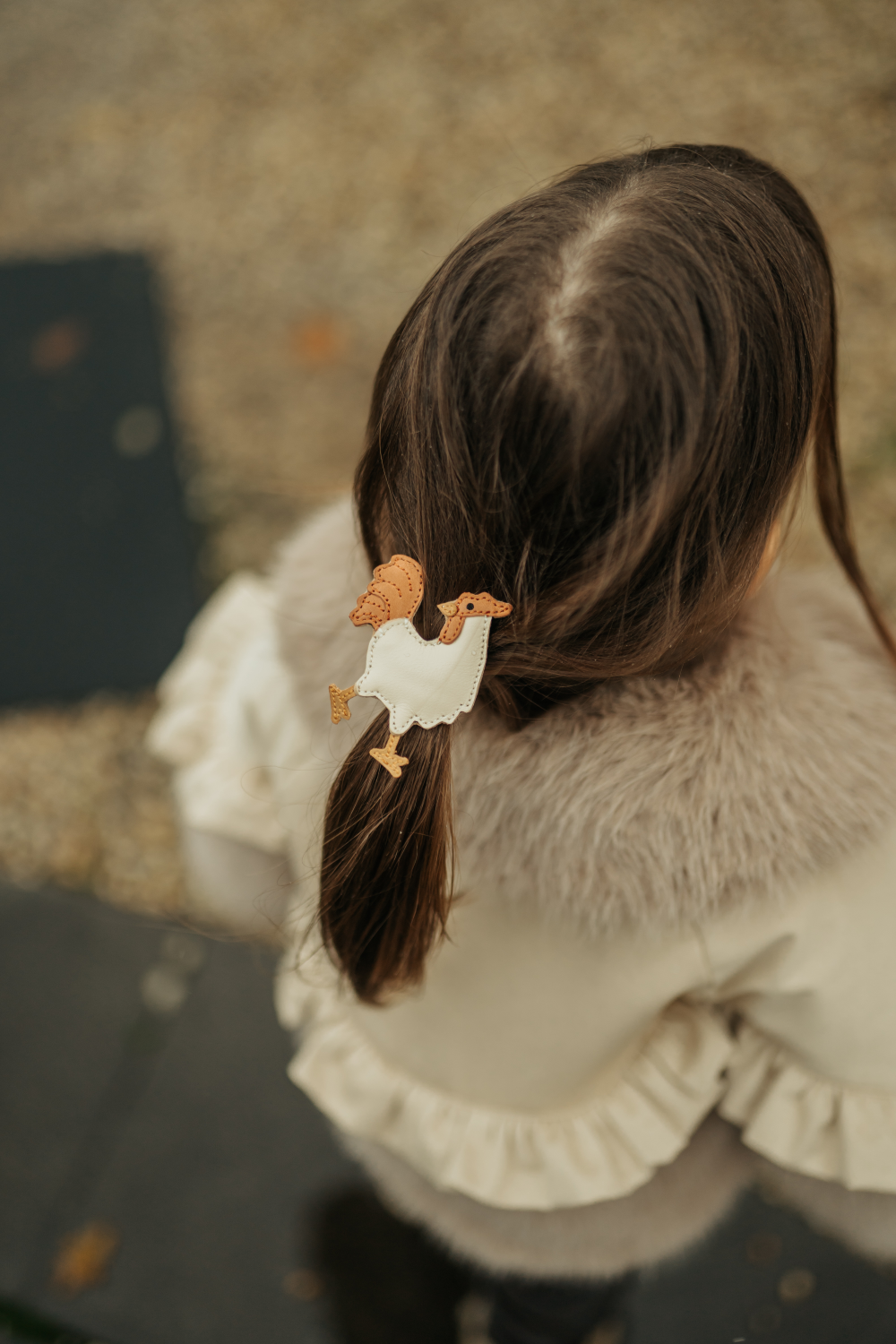 Chiem Clip | Rooster | Cream Leather