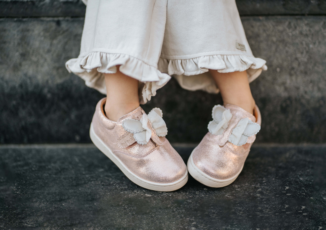 Hadria Sneakers | Shimmer Libelle | Powder Metallic Leather
