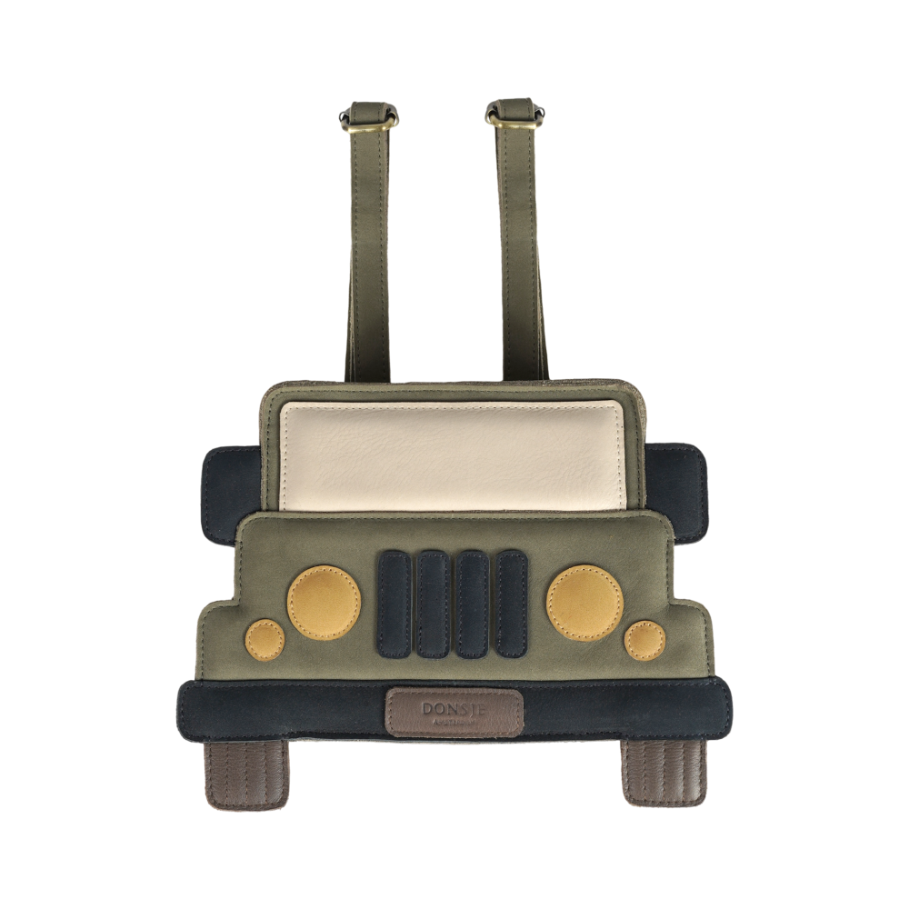Bazzie Backpack | Jeep | Stone Nubuck – Donsje Amsterdam