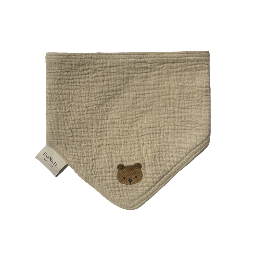 Bintje Bib | Bear | Taupe