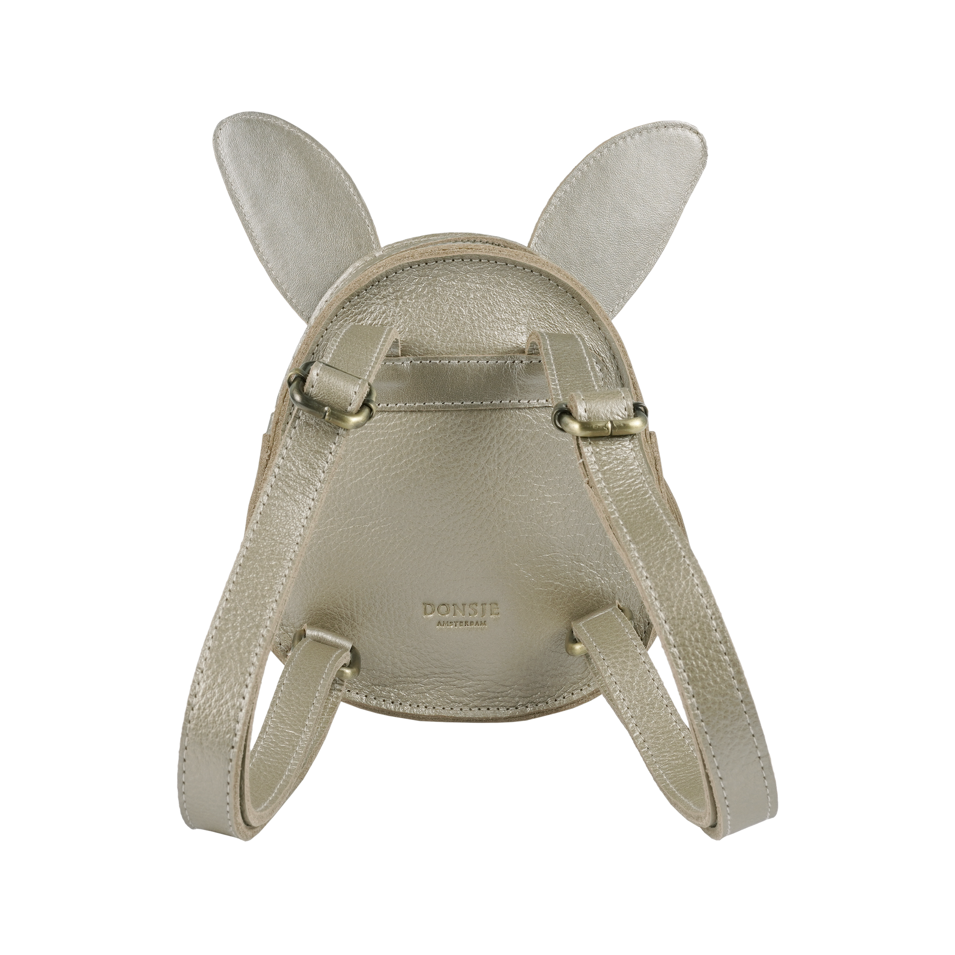 Buna Exclusive Backpack | Bunny | Champagne Metallic Leather