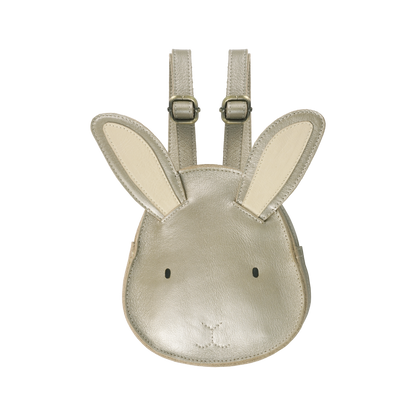 Buna Exclusive Backpack | Bunny | Champagne Metallic Leather