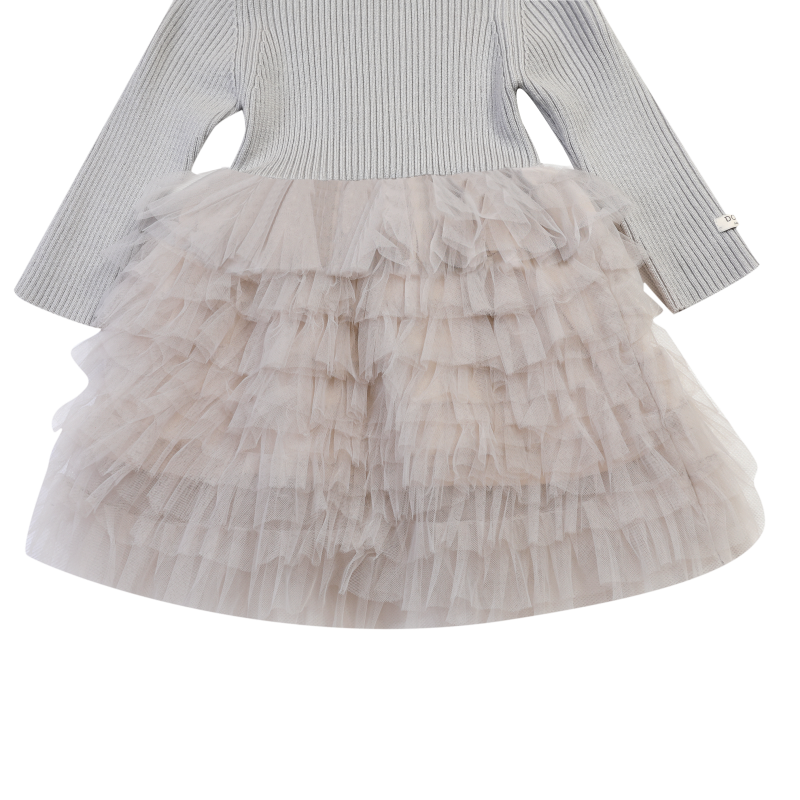 Cecilly Dress | Light Grey