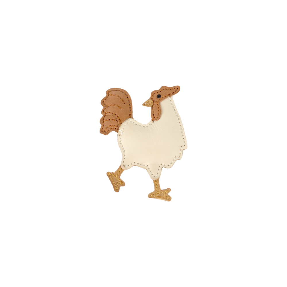 Chiem Clip | Rooster | Cream Leather
