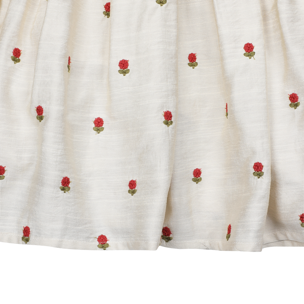 Camilla Dress | Red Roses | Soft Sand