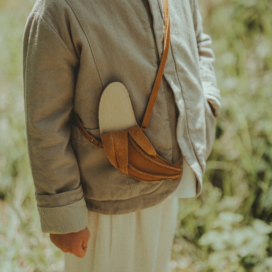 Nanoe Fruit Purse | Banana | Caramel Nubuck