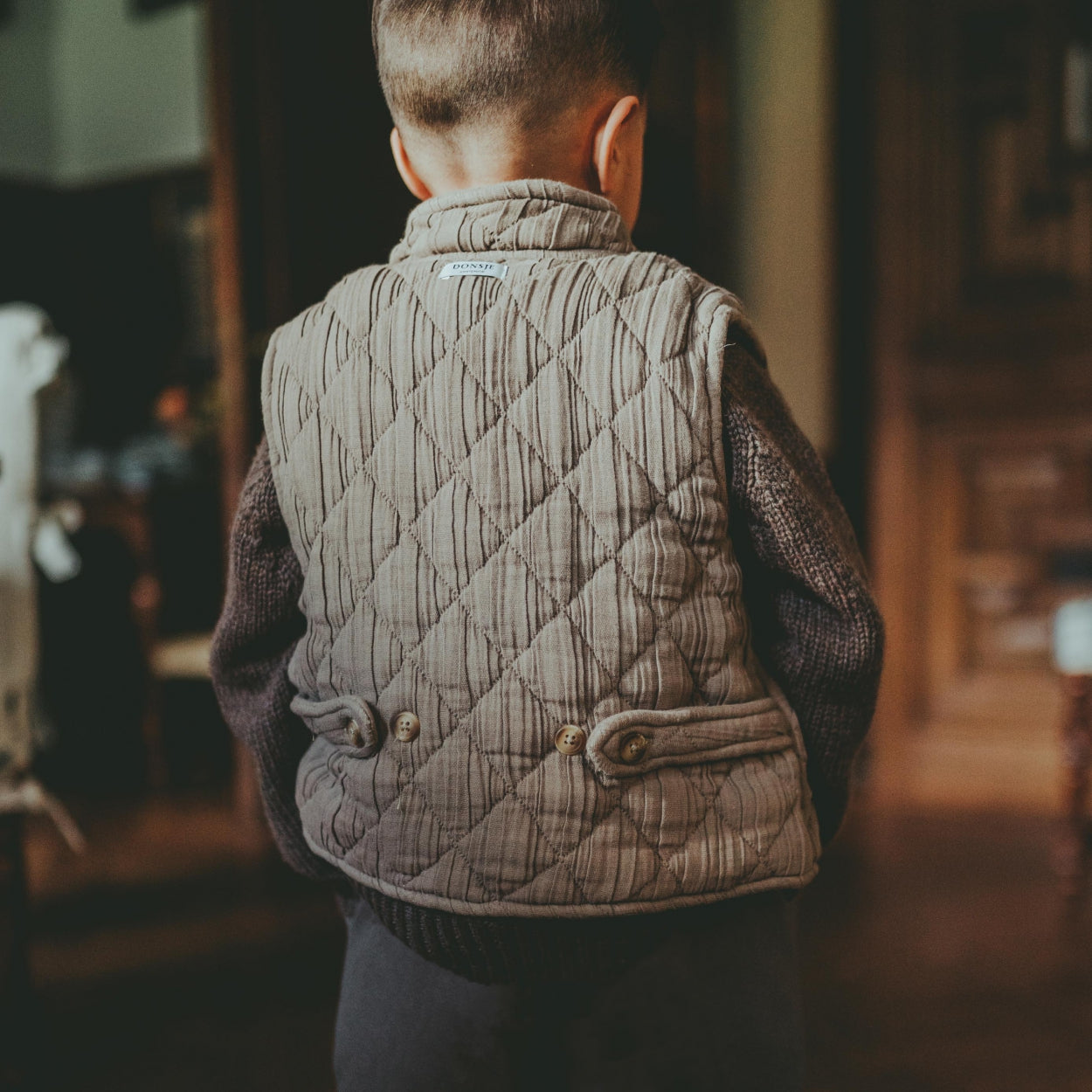 Brieck Waistcoat | Dusty Brown