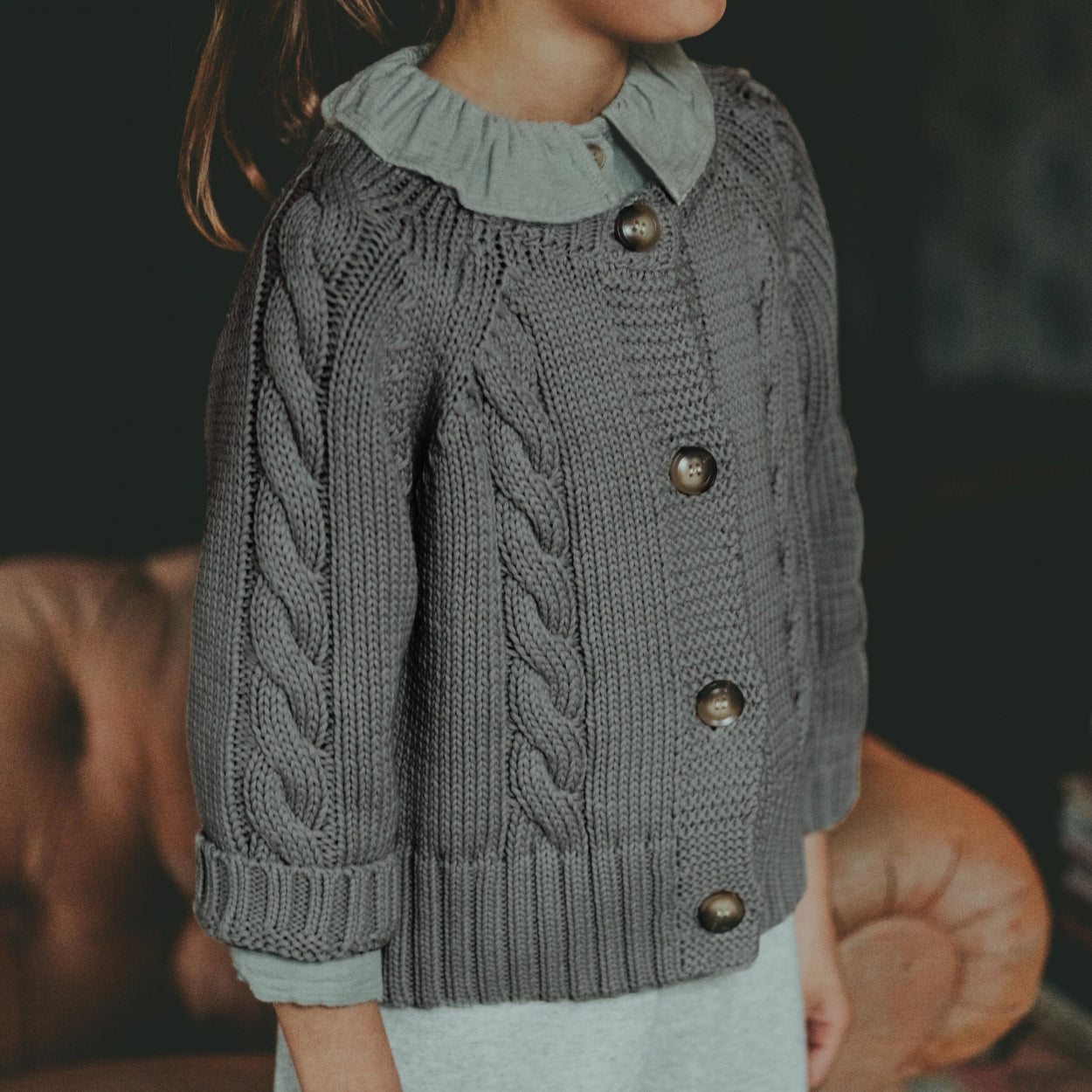 Luko Cardigan | Iron Grey Melange