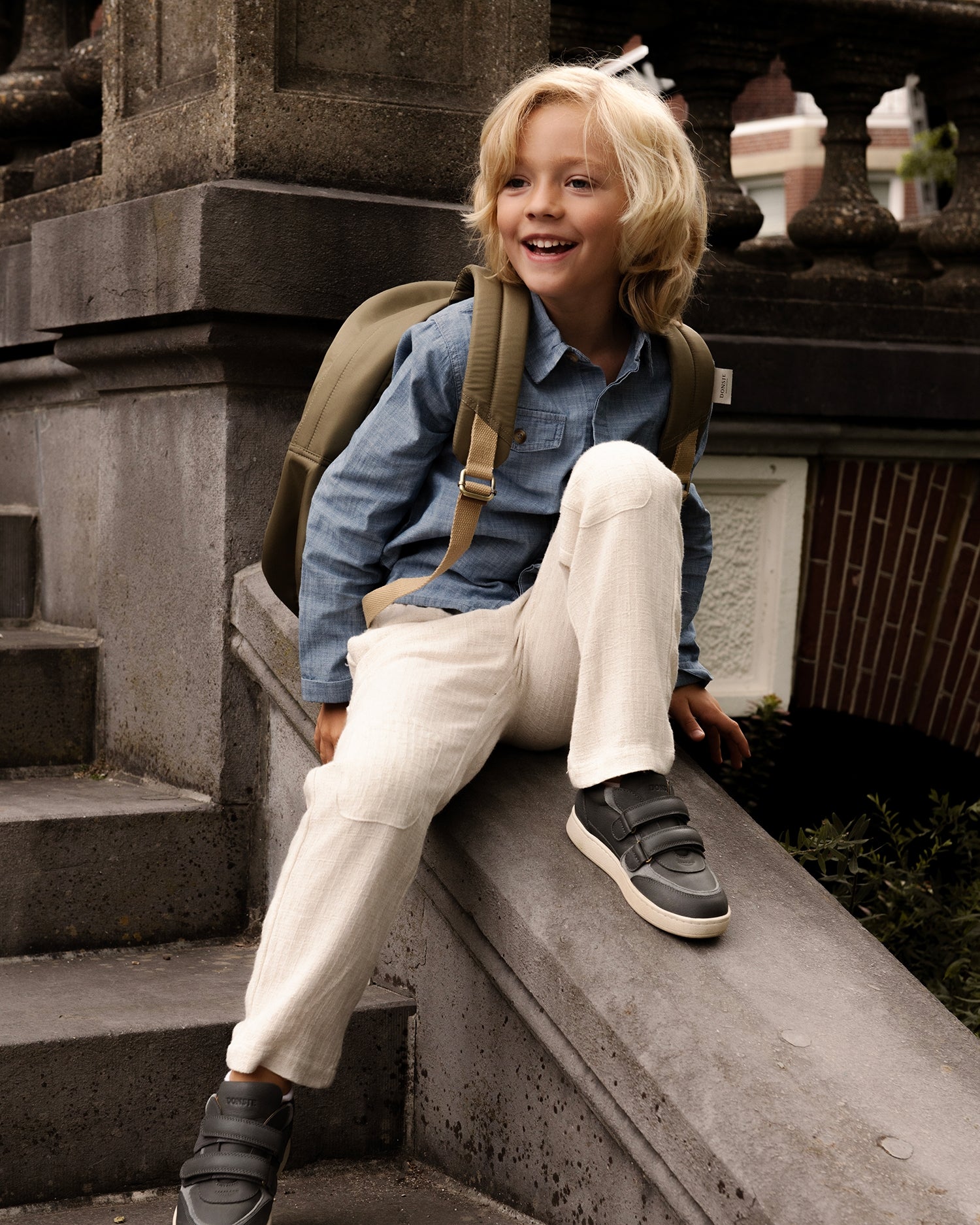 Senne Trousers | Warm White Melange