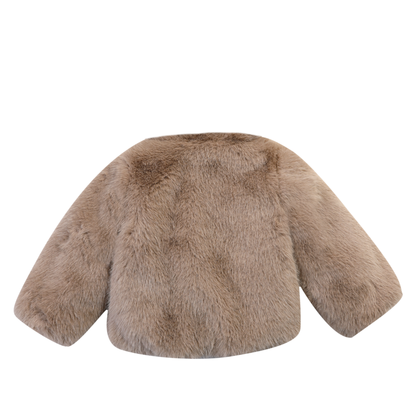 Dilia Jacket | Taupe Teddy