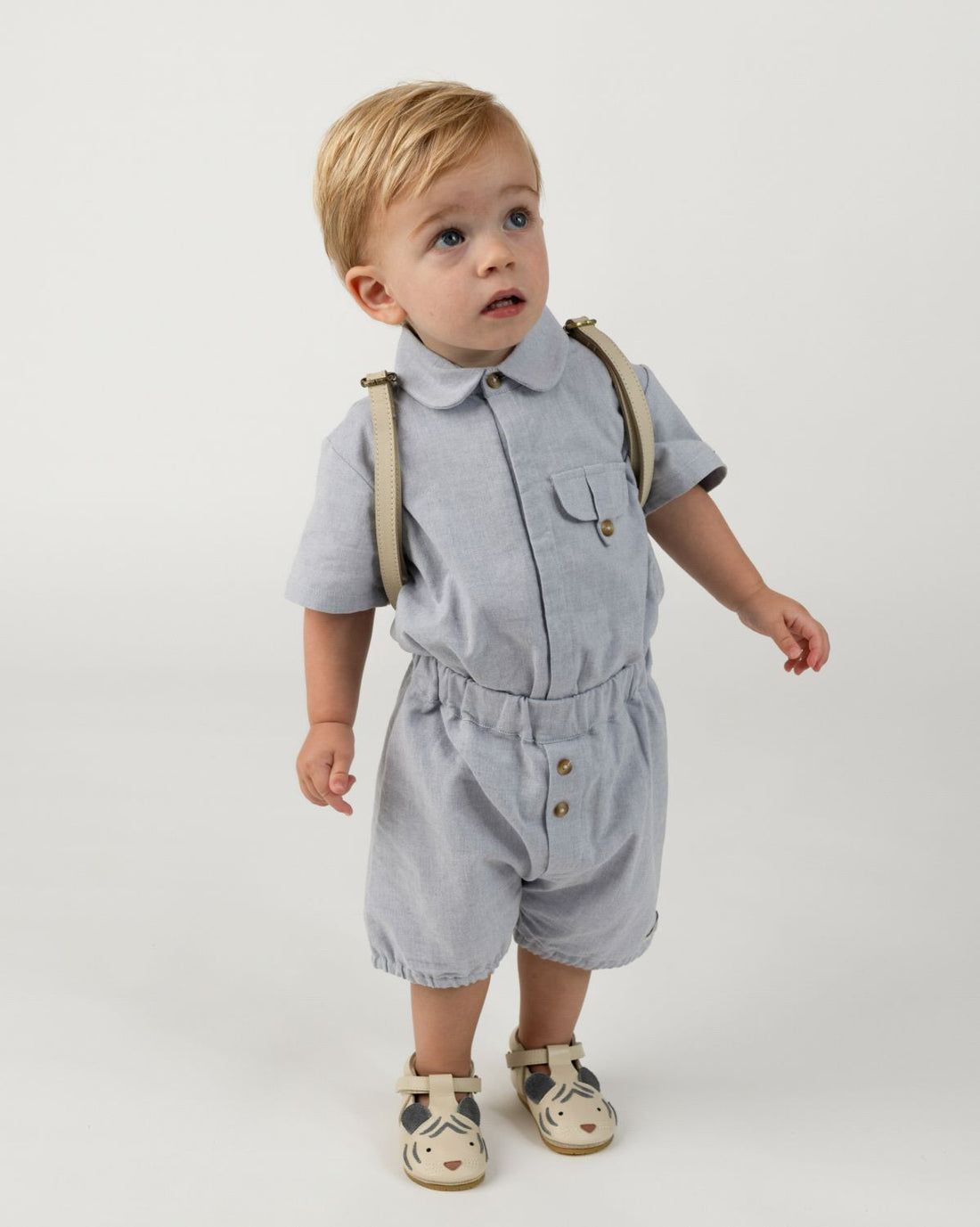 Olean Bloomers | Ice Blue Melange