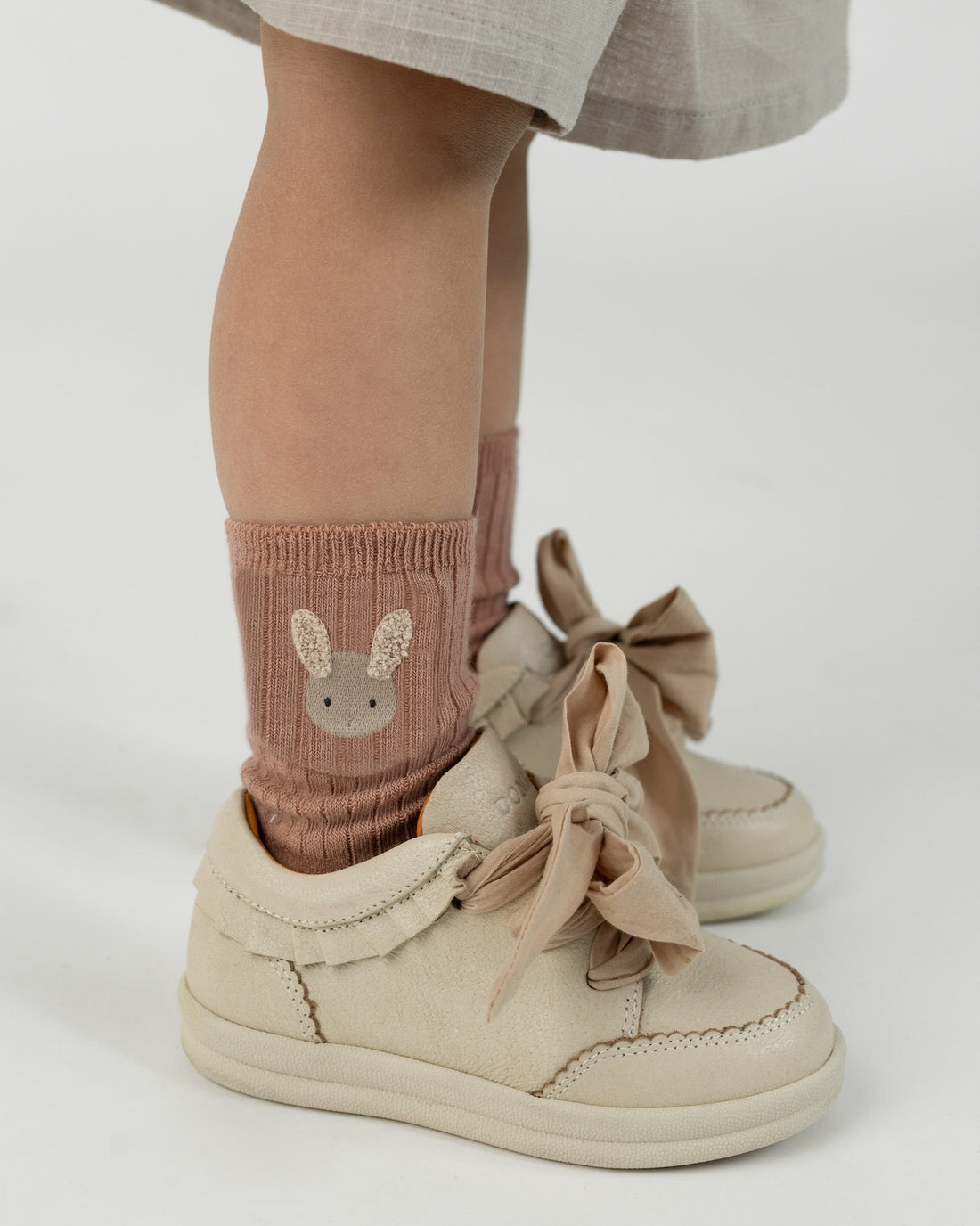 Bell Socks | Fluffy Bunny | Rose Dawn