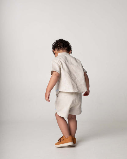 Wavel Linen Shorts | Sand Beige