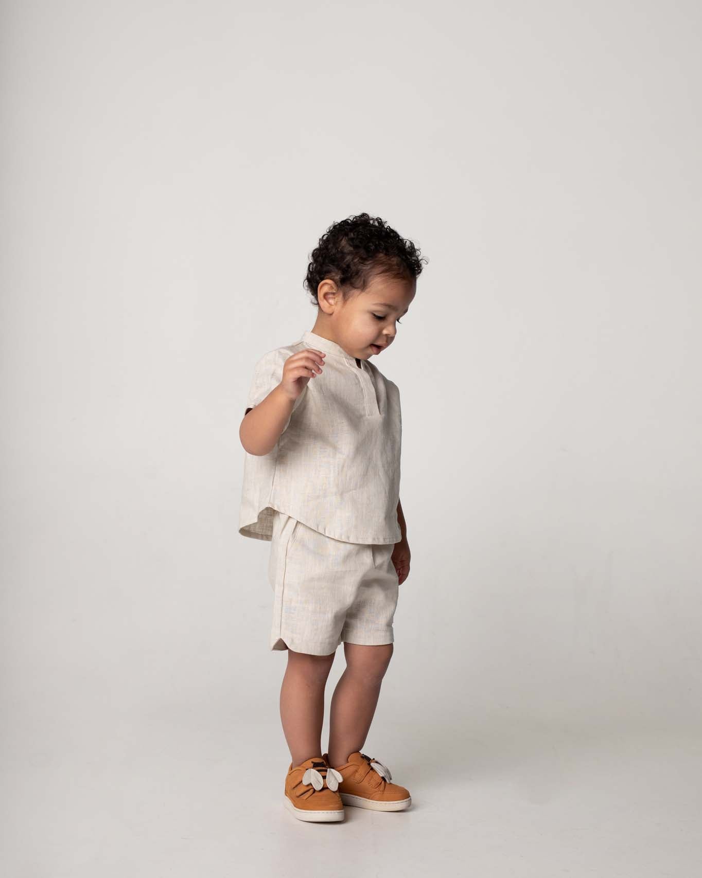 Wavel Linen Shorts | Sand Beige